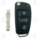 MANDO PLEGABLE AUDI A6, Q7 DE 3 BOTONES 868 MHZ (4F0837220R INF) - ORIGINAL POR BASTIDOR  