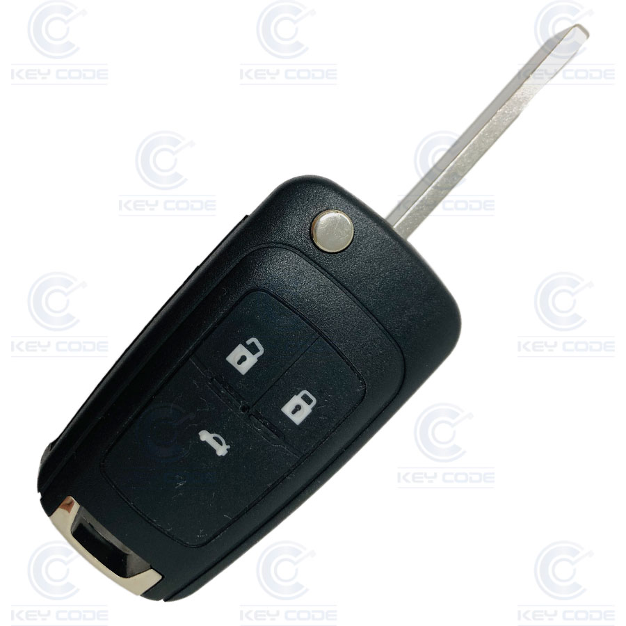 MANDO CHEVROLET PLEGABLE DE 3 BOTONES PARA CRUZE (VAST 13584826) ID46 433 Mhz