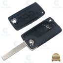 FLIP REMOTE CASE WITH 3 BUTTONS FOR C4 - BATTERY ON CASE WITHOUT LOGO - QUALITÉ SUPÉRIEURE