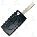 MANDO PSA C4 PICASSO PLEGABLE 2 BOTONES PILA EN CIRCUITO PCF7961 ID46 -  (6490QV, 6490QT, 649084) 433 ASK