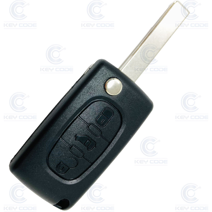 MANDO PSA JUMPY III PLEGABLE 3 BOTONES  (6490XG - 649095 - 6490A2) PCF7941 ID46 433 mhz ASK