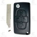 MANDO PSA C8 RECTANGULAR 4 BOTONES HU83 (6554SF - 649092) PCF7941 ID46 433 mhz ASK