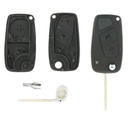 CARCASA FIAT PLEGABLE DE 3 BOTONES NEGRA (PORTAPILAS TRASERO) 