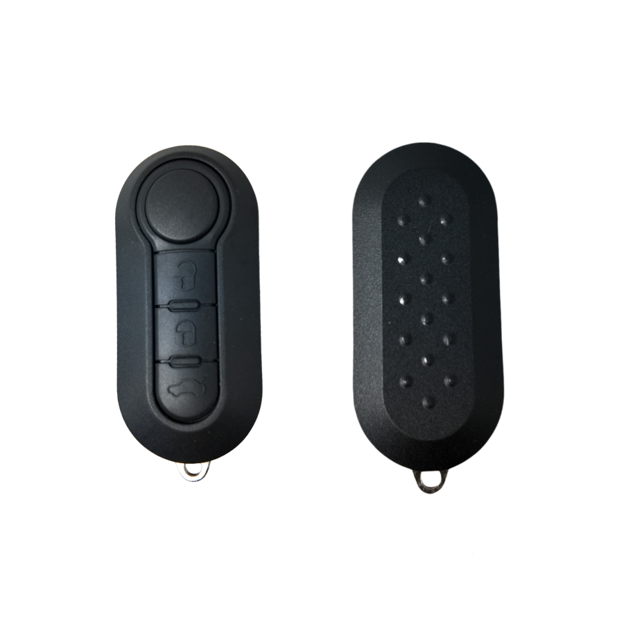 MANDO PLEGABLE FIAT DE 3 BOTONES PARA DELPHI DOBLO, PUNTO, GRANDE PUNTO, FIORINO (6000628443, 71749374, 71776098, 6000626799, 6000629239, 6000) PCF7946 ID46 434 Mhz