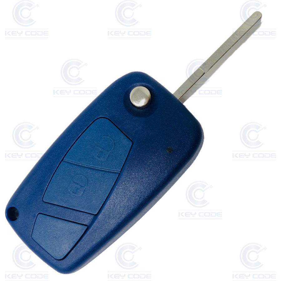 FIAT PANDA AND 500 2 BUTTON BLUE FLIP REMOTE (PCF7946 ID46) 433 Mhz
