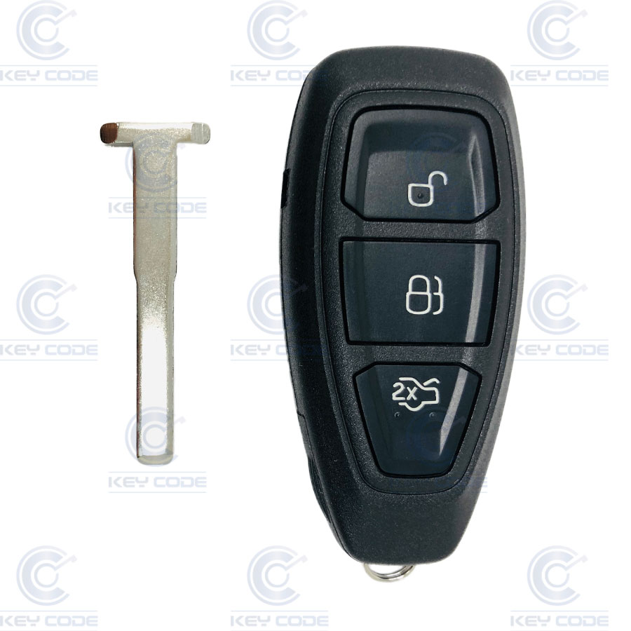 MANDO FORD FOCUS, MONDEO, FIESTA INTELIGENTE KEYLESS 3 BOTONES LAGRIMA ID63 80 bits (1713499, 1756409, 2026900, 2179611, 2520983) (07+)  433 Mhz