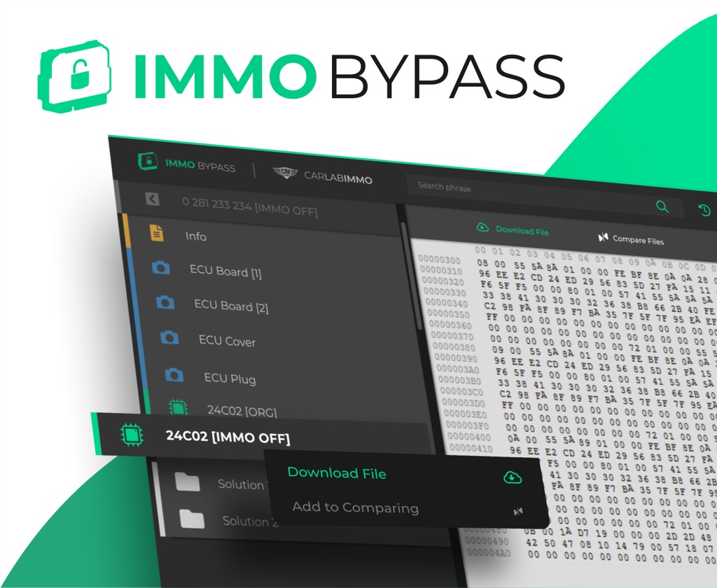 BASE DE DATOS DE INMOVILIZADORES IMMO BYPASS SOFTWARE