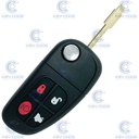 MANDO PLEGABLE JAGUAR DE 4 BOTONES PARA X-TYPE, S-TYPE, XJ Y XJR CON ESPADÍN (C2C35284) 4D60 430 mhz ASK