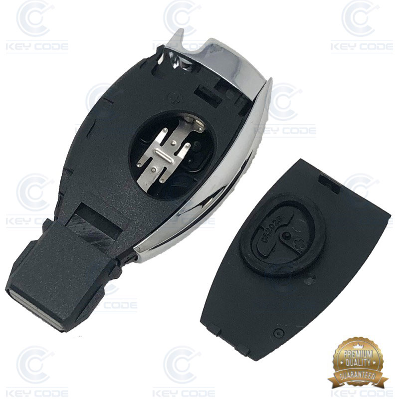 MERCEDES CHROMED REMOTE CASE (3 BUTTONS) - PREMIUM QUALITY