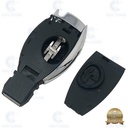 MERCEDES CHROMED REMOTE CASE (3 BUTTONS) - PREMIUM QUALITY