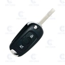 OPEL ASTRA K 3 BUTTON FLIP REMOTE KEY (15-17) PCF7937E HITAG PRO ID46 433 Mhz ASK PLAIN BLACK