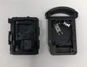 CARCASA MANDO CORSA C/MERIVA/COMBO FIJO 2 BOTONES - TIPO ORIGINAL CON SOPORTE PILA 