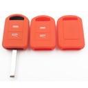 FUNDA DE SILICONA PARA MANDOS DE CORSA C DE 2 BOTONES - ROJO 