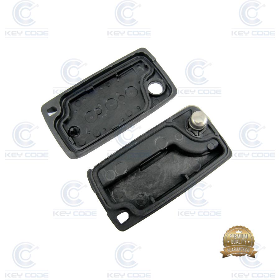 CARCASA MANDO PSA 407 PLEGABLE 3 BOTONES VA2 PILA CIRCUITO BOTON MALETERO SIN LOGO - CALIDAD PREMIUM