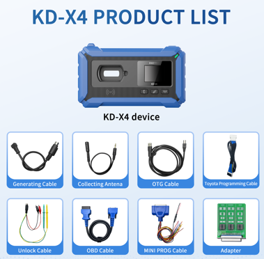 EQUIPO DE PROGRAMACION Y GENERACION DE MANDOS Y TRANSPONDERS KD-X4