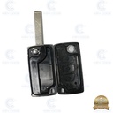PSA 307 2 BUTTONS REMOTE CASE HU83 (WITHOUT LOGO) BATTERY ON BOARD - PREMIUM QUALITY