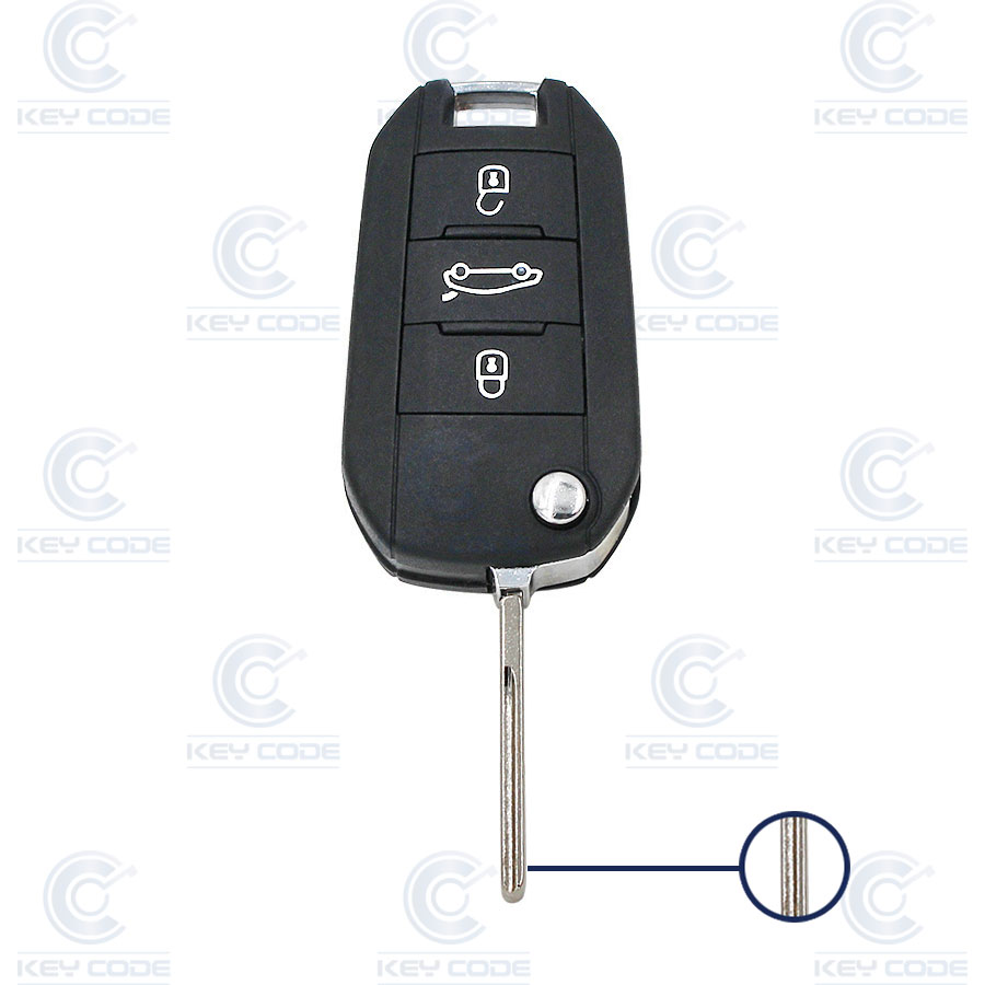 TELEMANDO PSA 508 / PSA C-ELYSEE / C4-CACTUS 3 BOTONES HITAG 2 ID46 PCF7941 - 433 mhz FSK - HU83