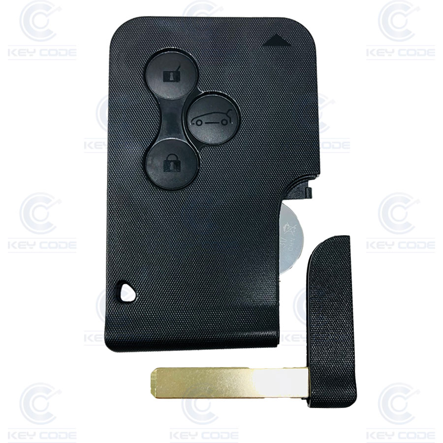 TARJETA RNLT MEGANE II, SCENIC 3 BOTONES (02-10) AFTERMARKET CON ESPADIN (7701209132, 7701209135) PCF7947 ID46 433 mhz - PREMIUM