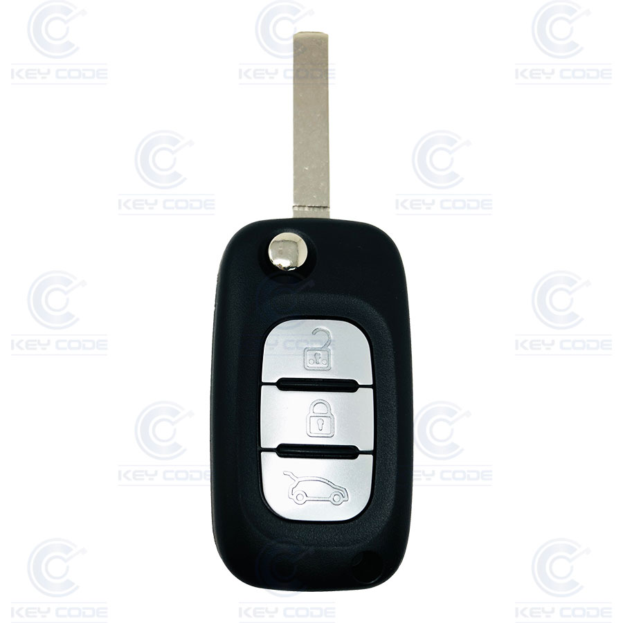 MANDO RNLT CLIO III, MODUS, TWINGO, KANGOO PLEGABLE 3 BOTONES VA2 PCF7947 433 Mhz ASK