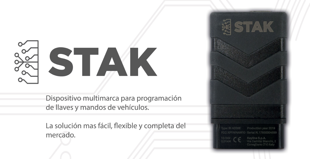 EQUIPO OBD  DE PROGRAMACIÓN DE LLAVES Y MANDOS KEYLINE STAK (BASADO EN TECNOLOGÍA ABRITES) 