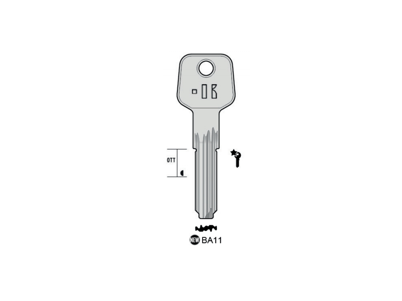 LLAVE ORIGINAL TESA T12