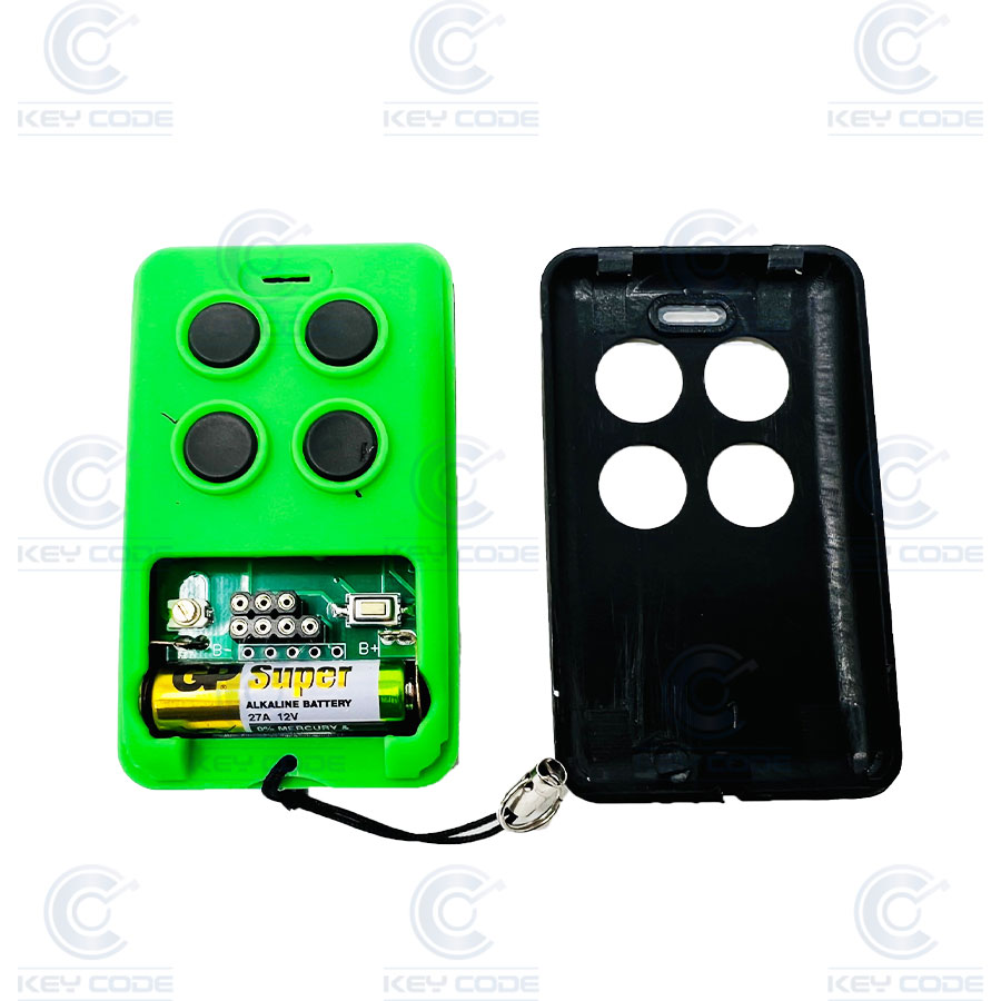 MANDO DE GARAJE PROGRAMABLE MULTIFRECUENCIA DE CODIGO FIJO, AJUSTABLE Y ROLLING DE 3 O 4 PINES DUO (CON MÁQUINA PC-COPY, DTM,...) 