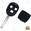 TOYOTA TOY40 3 BUTTON REMOTE SHELL DURASHELL - PREMIUM QUALITY