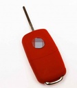 FUNDA DE SILICONA PARA MANDOS PLEGABLES DE 3 BOTONES DE VOLKSWAGEN - ROJO 