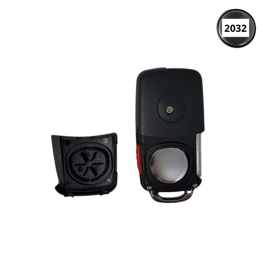 MANDO PLEGABLE 3+1 BOTONES AUDI A8 (2003-2011) PCF7942 433 mhz (4E0837220H) - AFTERMARKET