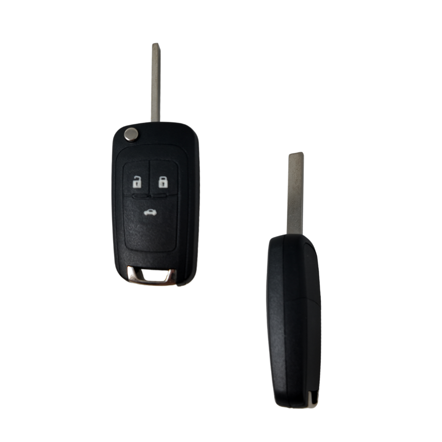 MANDO PLEGABLE CHEVROLET DE 3 BOTONES PARA CRUZE (13500219) PCF7937E ID46 434 mhz ASK - AFTER MARKET