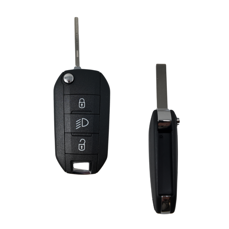 MANDO PLEGABLE PSA 3 BOTONES PARA AIRCROSS C3, C5 Y C6 (1617021580; 9809821077) HITAG 128 BITS AES - ID4A NCF2960M 433 MHZ FSK 