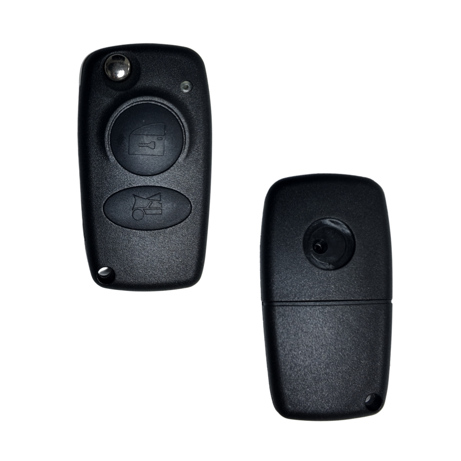 CARCASA MANDO ALFA ROMEO PLEGABLE 2 BOTONES HU92 