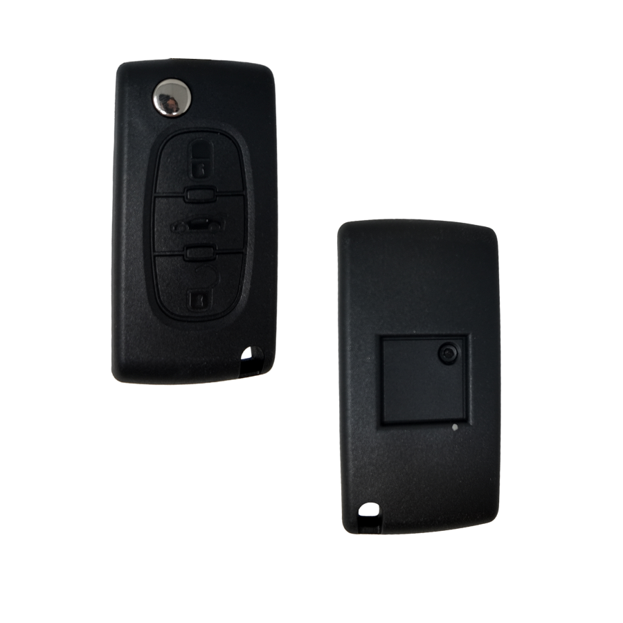 MANDO PLEGABLE 3 BOTONES PSA C5 CON BOTÓN MALETERO (6490A3) (HU83) ID46 433 mhz ASK 