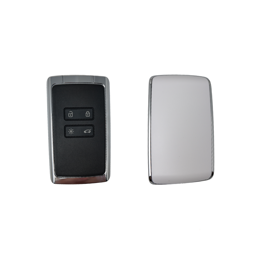 TARJETA MANOS LIBRES 4 BOTONES RNLT CLIO V, MEGANE IV, CAPTUR II NCF29A1M HITAG AES (285974315R, 285973979R) 433 mhz (BLANCA) - CALIDAD PREMIUM