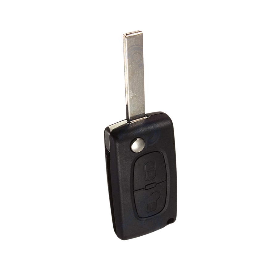 CARCASA MANDO PSA 307, 207 PLEGABLE 2 BOTONES HU83 SIN LOGO PILA EN CARCASA- CALIDAD PREMIUM