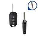 MANDO PSA 3008, 308, EXPERT IV Y 2008 PLEGABLE 3 BOTONES HU83 (1617020980,1617020880) HITAG 128 AES 4A 433 mhz FSK - ORIGINAL 