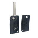 CARCASA MANDO C4 PLEGABLE 3 BOTONES VA2 PILA EN CARCASA BOTON LUZ (SIN HUECO DE LOGO) - CALIDAD PREMIUM