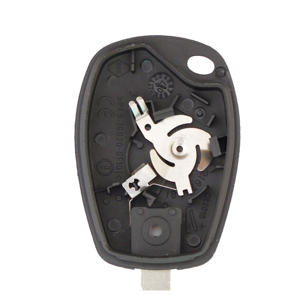 CARCASA MANDO RNLT KANGOO III FIJO 2 BOTONES NEIMAN (PILA EN CARCASA)