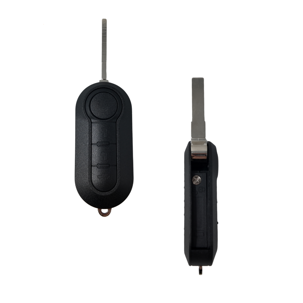 CARCASA MANDO PLEGABLE OVALADO DE 3 BOTONES FIAT (BOTONES COCHE)