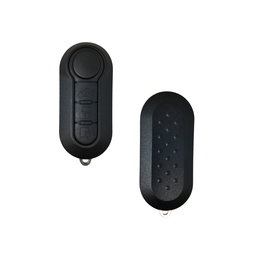CARCASA MANDO PLEGABLE OVALADO DE 3 BOTONES FIAT (BOTONES VAN) - CALIDAD PREMIUM 
