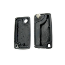 CARCASA MANDO PSA 407 PLEGABLE 3 BOTONES VA2 PILA CIRCUITO BOTON MALETERO SIN LOGO - CALIDAD PREMIUM