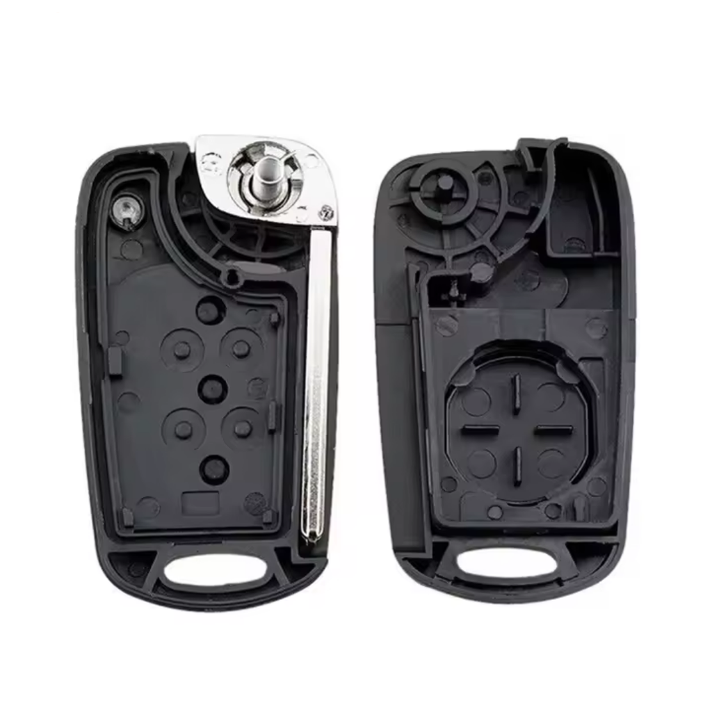 CARCASA MANDO I20, I30, IX45 PLEGABLE 3 BOTONES TOY48 