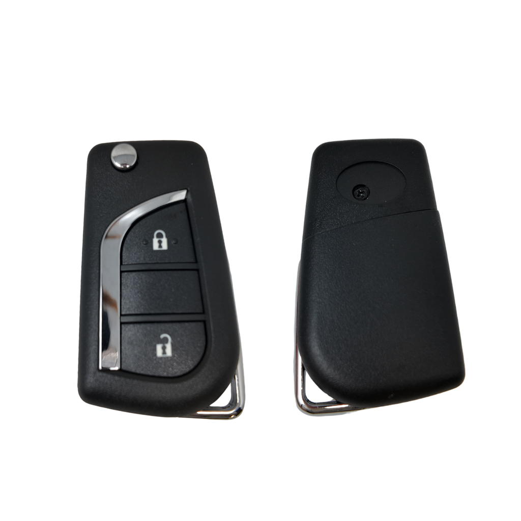 CARCASA MANDO PLEGABLE TOYOTA 2 BOTONES (TOY48) 