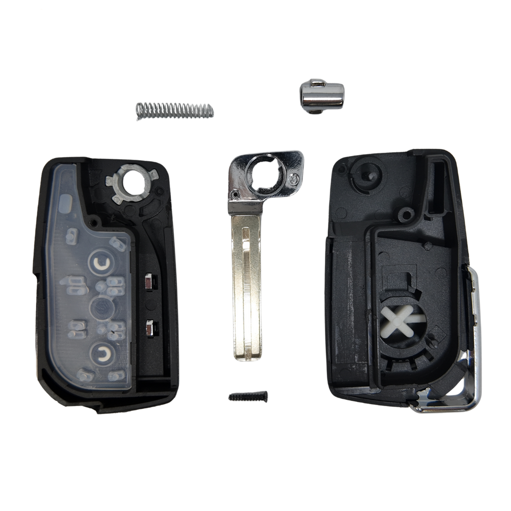 CARCASA MANDO PLEGABLE TOYOTA 2 BOTONES (TOY48) 