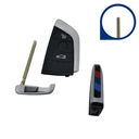CARCASA NEGRA DE MANDO KEYLESS DE 3 BOTONES DE BMW SERIE F HU100R 