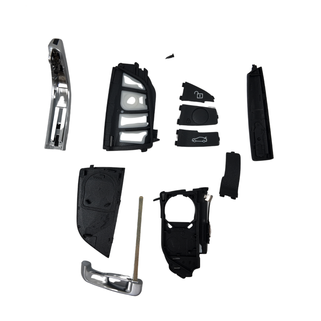 CARCASA NEGRA DE MANDO KEYLESS DE 3 BOTONES DE BMW SERIE F HU100R 