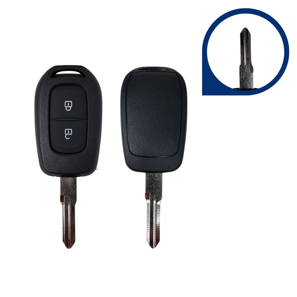 MANDO DACIA LOGAN, DUSTER, SANDERO, LODGY 2 BOTONES ESPADÍN HU136 PCF7961M ID4A (998108016R, 805656917R, 805653958R) 433 mhz 
