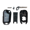 CARCASA MANDO PLEGABLE PEUGEOT, CITROEN, OPEL, FIAT Y TOYOTA (PARA CHIP ID4A) HU83 MALETERO 