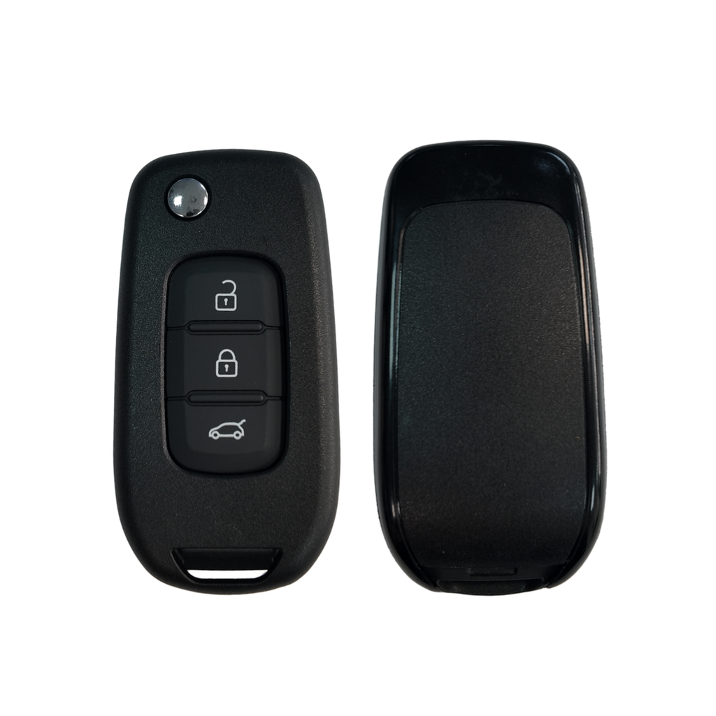 CARCASA MANDO PLEGABLE RENAULT 3 BOTONES VA2 - PILA EN CIRCUITO