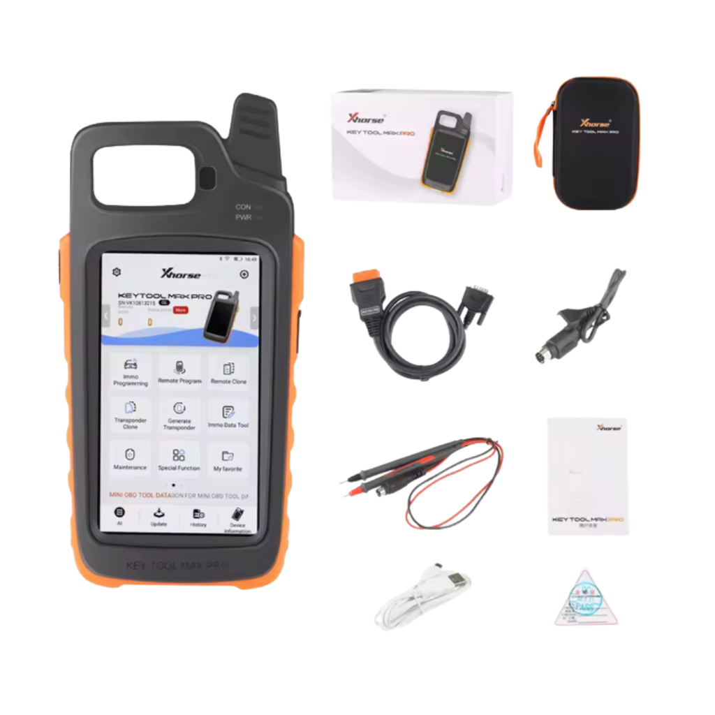 EQUIPO DE CLONACIÓN DE TRANSPONDERS Y GENERACIÓN DE MANDOS KEY TOOL MAX PRO DE XHORSE